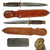 Original British WWII Private Purchase Dagger by “Eye” Taylor Witness of Sheffield England with Custom Engravings and Leather Belt Sheath - Popular Among U.S. Soldiers Original Items