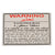 Original U.S. GWOT Bilingual Restricted Controlled Area Sign - 12 x 17⅞” Original Items