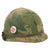 Original U.S. Vietnam War M1 Helmet with 1969 Dated Camouflage Cover and Liner - Nixon Agnew Pin