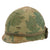 Original U.S. Vietnam War M1 Helmet with 1969 Dated Camouflage Cover and Liner - Nixon Agnew Pin