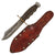 Original U.S. WWII Theater-Made Bowie Knife with Sheath - Named J.L. Casale Original Items