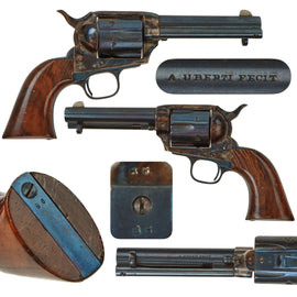 Colt Single Action Army Miniature 47% Scale Non-Firing Replica 4 3/4" Barrel Revolver by Uberti - Plugged Barrel