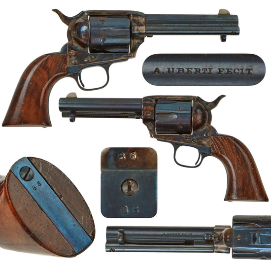 Colt Single Action Army Miniature 47% Scale Non-Firing Replica 4 3/4" Barrel Revolver by Uberti - Plugged Barrel Original Items