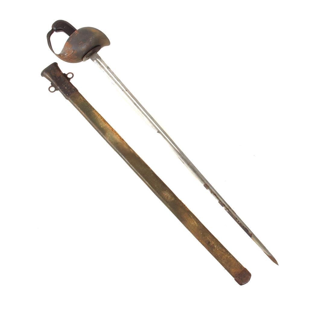 Original U.S. WWI Model 1913 Cavalry Saber Patton Sword by L.F. & C. with Scabbard - Dated 1918 Original Items