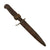 Original German WWI Trench Fighting Knife with Ribbed Grips & Original Rolled Steel Scabbard Original Items