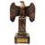 Original German WWII NSDAP Bronze Presentation Eagle with Agricultural Council Director Dedication on Brown Marble Plinth - 16 1/4" Tall Original Items