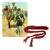 Original U.S. Mexican-American War Era Crimson Artillery Officer’s Silk Sash Original Items