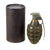 Original U.S. WWII Inert MkII Pineapple Practice Grenade with Yellow Ring & M10A3 Fuze in Original Husk Original Items