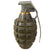 Original U.S. WWII Inert MkII Pineapple Practice Grenade with Yellow Ring & M10A3 Fuze in Original Husk Original Items