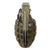 Original U.S. WWII Inert MkII Pineapple Practice Grenade with Yellow Ring & M10A3 Fuze in Original Husk Original Items