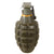 Original U.S. WWII Inert MkII Pineapple Practice Grenade with Yellow Ring & M10A3 Fuze in Original Husk Original Items