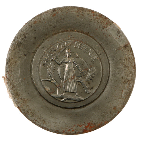 Original U.S. WWII American Defense Service Medal Die - Reverse Side Original Items