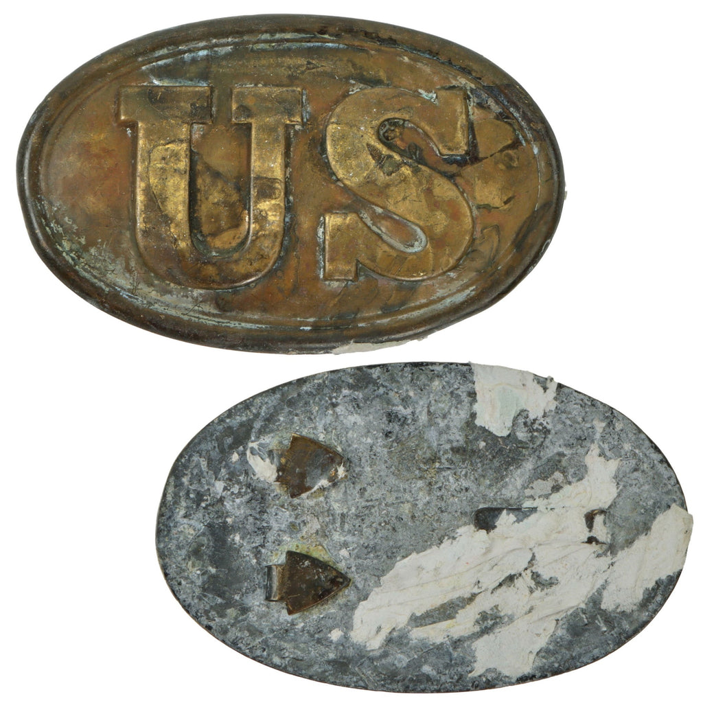 Original U.S. Civil War Model 1839 Belt Buckle with “Arrow Back” - Non-Excavated Original Items