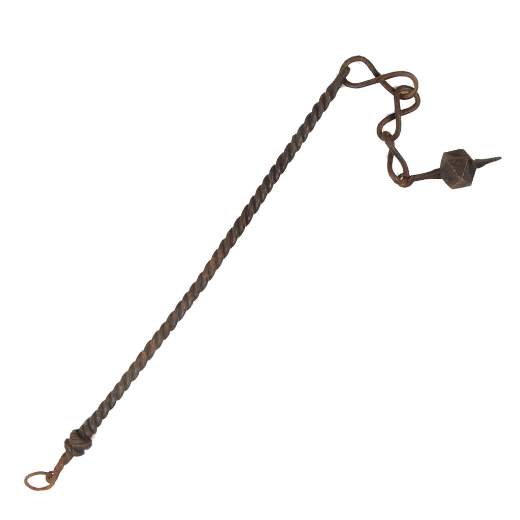 Original Victorian Era Blacksmith-Made Copy of Long Medieval Twisted Mace - 46” Long Original Items
