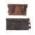 Original Japanese WWII Rifleman’s Early War Leather Arisaka Ammunition Pouch Set - Front and Back Pouches Original Items