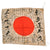 Original Japanese WWII Hand-Painted Battlefield Pickup Good Luck Flag with Lots of Signatures - 27 ½ x 30 ½” Original Items