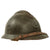Original French WWII North African 7th Zouave M26 Adrian Helmet - Full Liner & Chinstrap - Extremely Large Size Original Items