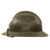Original French WWII North African 7th Zouave M26 Adrian Helmet - Full Liner & Chinstrap - Extremely Large Size Original Items