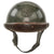 Original French WWII Model 1935 Tanker Armored Vehicle Helmet with R.F. Badge Original Items