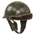 Original French WWII Model 1935 Tanker Armored Vehicle Helmet with R.F. Badge Original Items