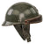 Original French WWII Model 1935 Tanker Armored Vehicle Helmet with R.F. Badge Original Items