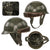Original French WWII Model 1935 Tanker Armored Vehicle Helmet with R.F. Badge Original Items