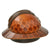 Original French WWI Era Adrian Helmet Wooden Trinket Box with Rough Adrian Inkwell Cover Original Items