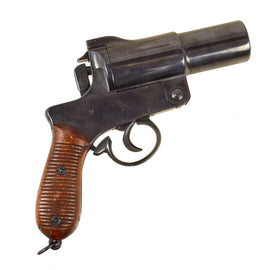 Original Japanese WWII 35mm Type 10 Flare Signal Pistol - Serial 5420 - Excellent