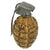 Original U.S. WWII Inert MkII Yellow Early War High Explosive Pineapple Grenade with M10A3 Fuze Original Items