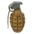 Original U.S. WWII Inert MkII Yellow Early War High Explosive Pineapple Grenade with M10A3 Fuze Original Items