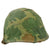 Original U.S. Vietnam War USMC M1 Helmet with Original Graffiti On Mitchell Pattern Camouflage Cover “The Big A” Original Items