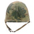 Original U.S. Vietnam War WWII Front Seam M1 Helmet with Original Graffiti On Mitchell Pattern Camouflage Cover “Combat Kelly” and “Night Jump” with Westinghouse Liner Original Items