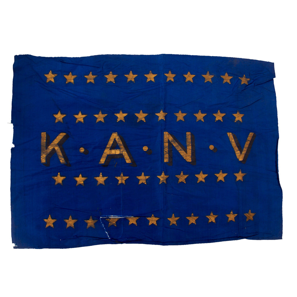 Original U.S. Post-Civil War Kearsarge Association of Naval Veterans Flag for Atlantic Fleet Veterans - 14¼ x 20½” Original Items