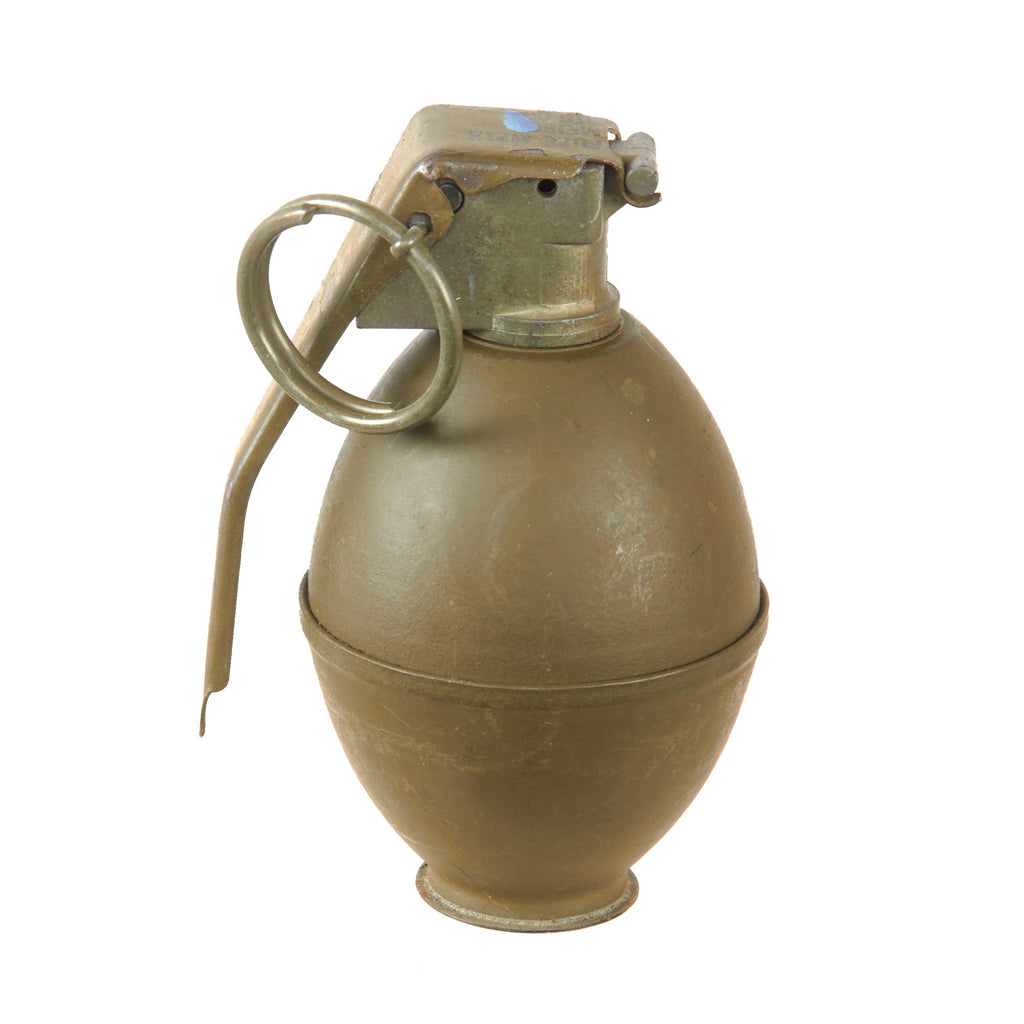 Original U.S. Korean War Vietnam War Rare M26 Lemon Grenade with M213 Fuze - Inert Original Items