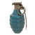 Original U.S. WWII M21 Inert Practice Pineapple Fragmentation Training Hand Grenade with Early Tapered Body and Original Correct Husk Original Items