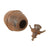 Original German WWII Relic Model 39 Egg Hand Grenade with Original Detached Fuze & Wings Dated 1944 - Inert Eierhandgranate