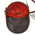Original U.S. American Revolutionary War Era Rifleman’s Bag Set with Powder Horn and Powder Measure in Bag - Red Felt-Lined Original Items