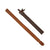 Original U.S. American Revolutionary War Era Rifleman’s Bag Set with Powder Horn and Powder Measure in Bag - Red Felt-Lined Original Items