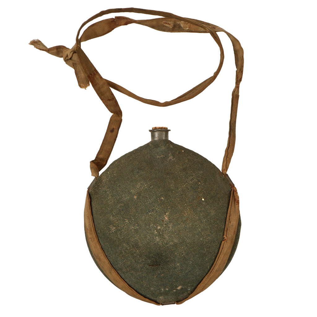Original U.S. Civil War New York Depot Model 1858 Smooth Side Canteen with Sling & Early Skyblue Cover Original Items