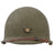 Original WWII U.S. Navy Painted Front Seam Fixed Bale McCord Captain’s M1 Helmet with Brazed Captain’s Eagle Insignia - Complete Original Items