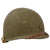 Original WWII U.S. Navy Painted Front Seam Fixed Bale McCord Captain’s M1 Helmet with Brazed Captain’s Eagle Insignia - Complete Original Items