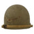 Original WWII U.S. Navy Painted Front Seam Fixed Bale McCord Captain’s M1 Helmet with Brazed Captain’s Eagle Insignia - Complete Original Items