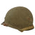 Original WWII U.S. Navy Painted Front Seam Fixed Bale McCord Captain’s M1 Helmet with Brazed Captain’s Eagle Insignia - Complete Original Items