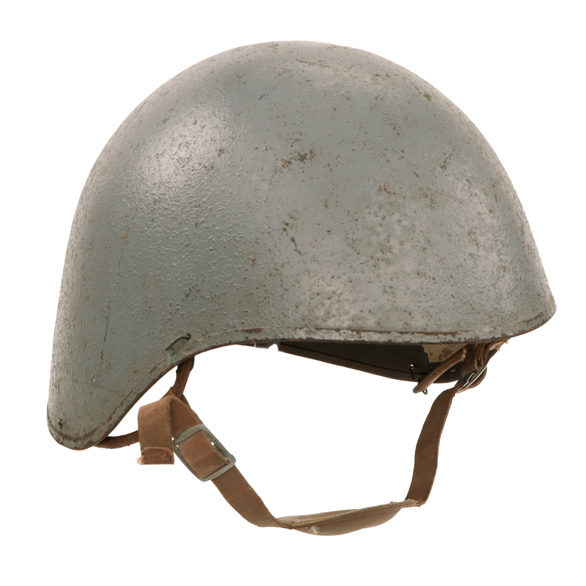Original U.S. WWII Navy USN MK2 Talker Flak Helmet with Chin Strap – International Military Antiques