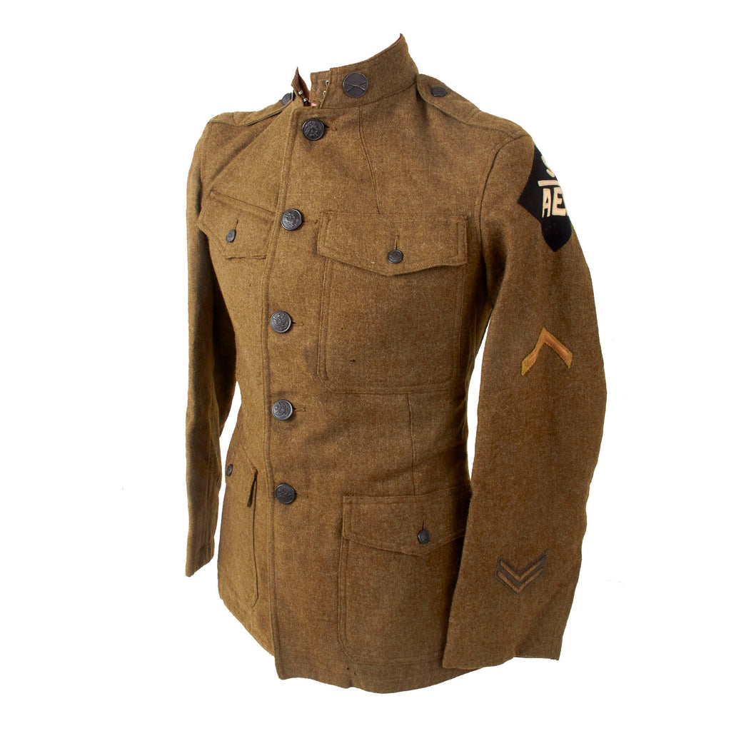 Original U.S. WWI Siberian Expedition S/AEF Uniform Jacket with Scarce Patch - Initialed W.B.B. Original Items