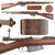 Original Belgian Model 1889 Mauser Short Rifle by Fabrique Nationale Dated 1889 with Duffle Cut Stock - First Year Production - Serial H5188 Original Items