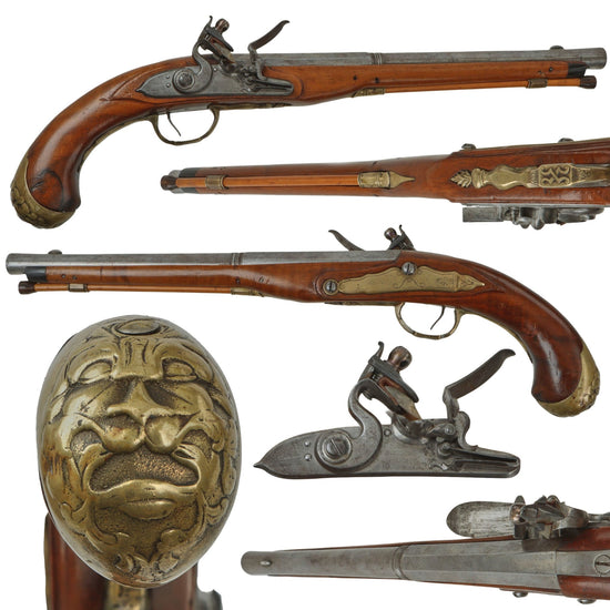 Original Continental Flintlock Holster Pistol - Unmarked  - Circa 1740–1760 Original Items