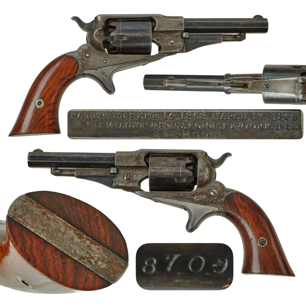 Original U.S. Civil War Era Remington .31cal New Model 1863 Pocket Percussion Revolver - Serial 8709 Original Items