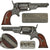 Original U.S. Civil War Era Whitney New Model "Root" .28cal Pocket Percussion Revolver with 3 1/2" Barrel - Serial 1962 - Highest Recorded Serial Original Items