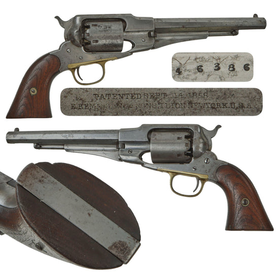 Original U.S. Civil War Remington New Model 1863 Army .44cal Percussion Revolver - Serial 46386 Original Items
